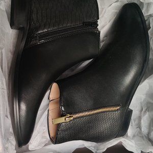 BCBGMaxAzria Black Low Heeled Booties Size 5